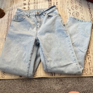 Light Wash Denim straight Jeans